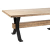 Hanoi Dining Table | 90’’ Reclaimed Pine Wood | Cross Base | White BM326630