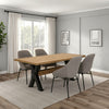 Hanoi Dining Table | 90" Reclaimed Pine Wood | Cross Base | White