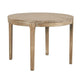 Tuley Dining Table | Tapered Legs | Pine Wood | Gray | 42" Round Top