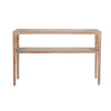 Tuley Sofa Console Table | Storage Shelf | Pine Wood | Gray | 48"
