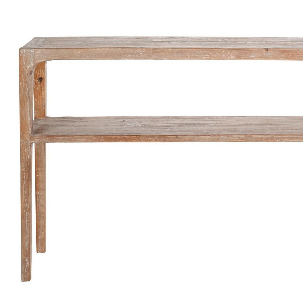 Tuley Sofa Console Table | Storage Shelf | Pine Wood | Gray | 48’’ BM326639