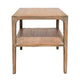 Tuley Corner End Table | Storage Shelf | Gray Pine Wood | 22in Square