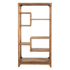 Tuley Bookshelf Etagere | 6 Shelves | Natural Gray Rustic Wood | 70"