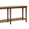 Dox Sofa Console Table | Shelf | Reclaimed Pine | Antique Brown | 71"