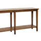 Dox Sofa Console Table | Shelf | Reclaimed Pine | Antique Brown | 71"