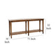 Dox Sofa Console Table | Shelf | Reclaimed Pine | Antique Brown | 71’’ BM326651