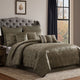 Beny 10pc King Size Comforter Set | Traditional Gold Woven Jacquard
