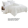 Sieno 3pc Twin XL Comforter Set | White Faux Fur | Micro Mink Backing