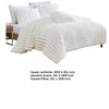 Sieno 4pc Queen Comforter Set | White Faux Fur and Micro Mink Backing