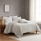 Sieno 3pc Twin XL Comforter Set | Gray Faux Fur and Micro Mink Backing