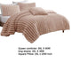 Sieno 4pc Queen Comforter Set | Blush Pink Faux Fur | Micro Mink Back