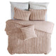 Sieno 3pc Twin XL Comforter Set | Blush Pink Faux Fur | Micro Mink