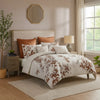 Jenya 5pc Queen Comforter Set with Shams | Floral Print | White