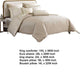 Dely 8pc Satin King Size Comforter Set with Shams | Reversible Gold