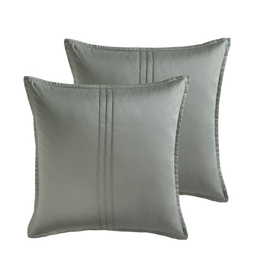 Keo 8pc Queen Comforter Set | Reversible | Shams | Gray Silky Fabric