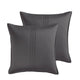 Keo 8pc Queen Comforter Set | Reversible | Shams | Silky Charcoal Gray
