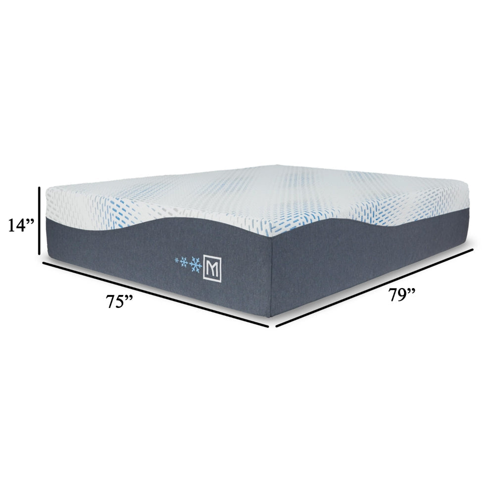 Ashley Miy King Size Mattress | Cool Gel Memory Foam | 14’’ | Adjustable