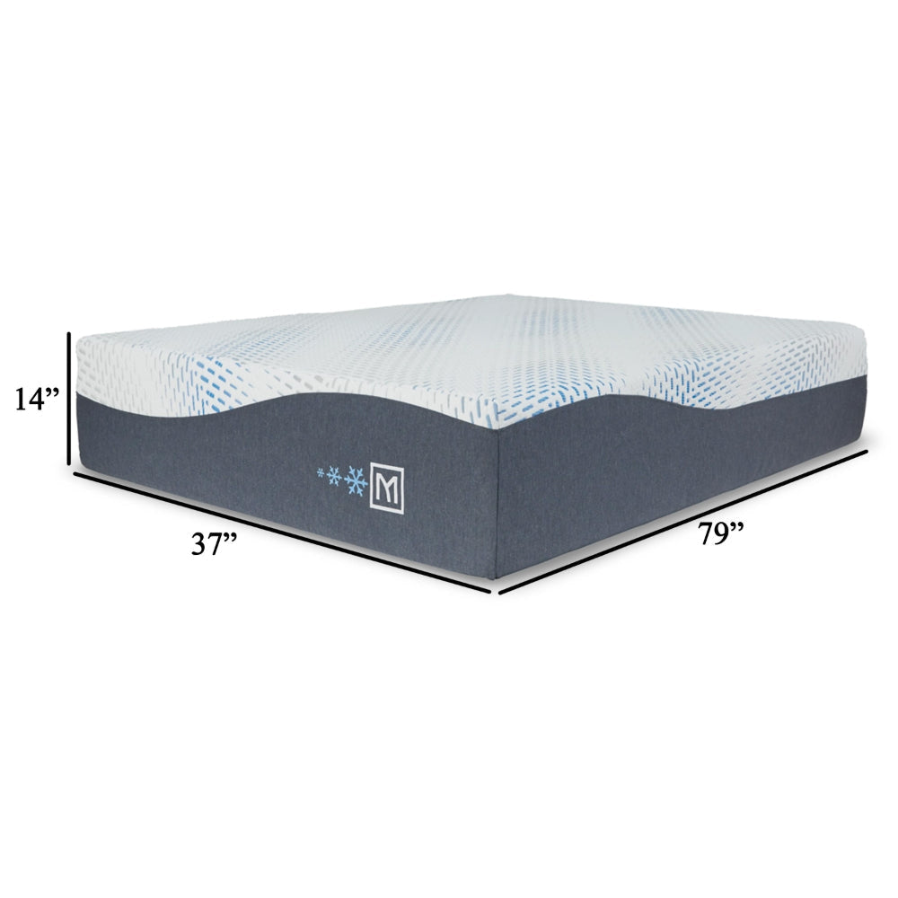 Ashley Miy Twin XL Mattress | Cool Gel Memory Foam | 14’’ | Adjustable Base
