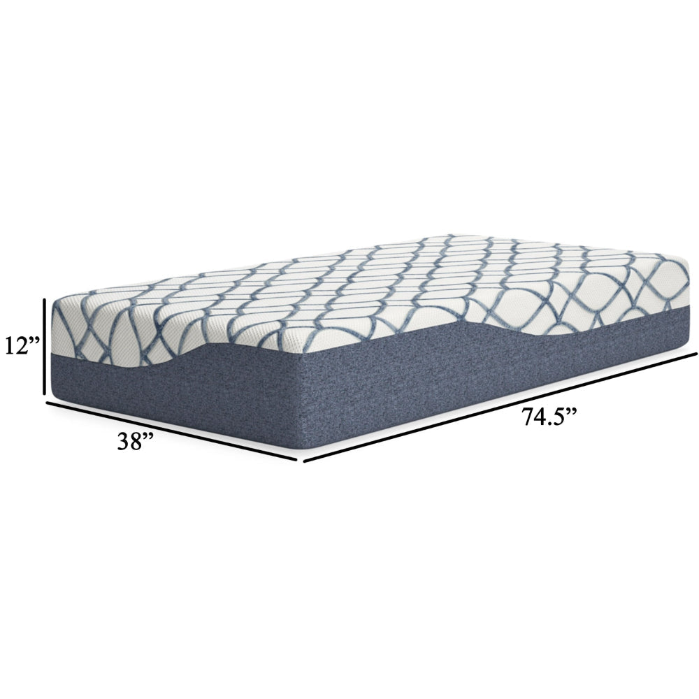 Ashley Himy Twin Mattress | High Density Memory Foam | 12’’ Cool Comfort