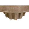 Abie Dining Table, 54 Inch, Round Tabletop, Pine Wood, Smoke Gray