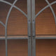 Veria Small China Cabinet 2 Door Arch Frame Antique Brown 42 Inch BM326772
