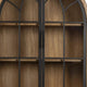 Veria China Cabinet 2 Door Arch Frame Antique Natural Brown 83 Inch BM326778