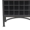 Veria Curio Wine Bar Cabinet 2 Glass Arch Doors Matte Black 71 Inch BM326781