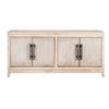 Orla Sideboard Buffet Cabinet, 4 Doors, Washed White Reclaimed Wood