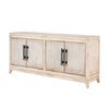 Orla Sideboard Buffet Cabinet 4 Doors Washed White Reclaimed Wood BM326785