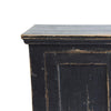 Miy Sideboard Buffet Cabinet 3 Door Antique Black Pine Wood 65 Inch BM326794