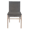 Lily Dining Side Chair Set of 2 Padded Gray Fabric Ash Wood Frame BM326803