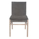 Lily Dining Side Chair Set of 2 Padded Gray Fabric Ash Wood Frame BM326803