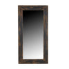 Freestanding Mirror, 80 Inch Rectangular Reclaimed Wood, Antique Black