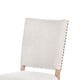 Nox Dining Side Chair Set of 2 Off White Upholstery Nailhead Trim BM326817