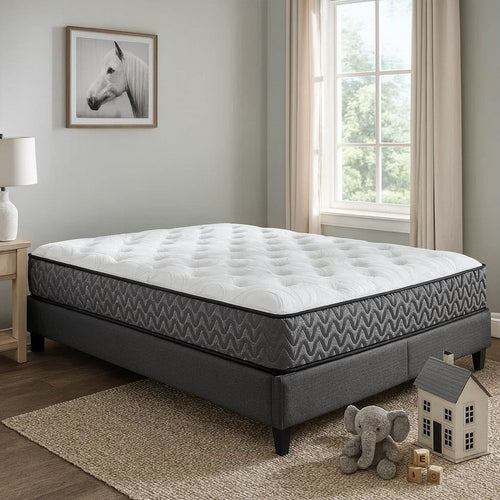 Ashley Beny Twin Mattress | Bonnell Hybrid Coil | Foam | Firm Comfort 8"