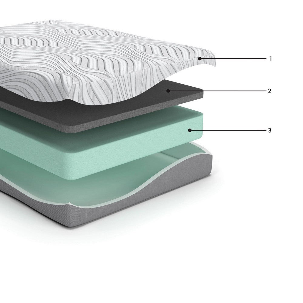 Ashley Meny Twin Mattress | Ultra Plush Memory Foam | Total Body Support 12"