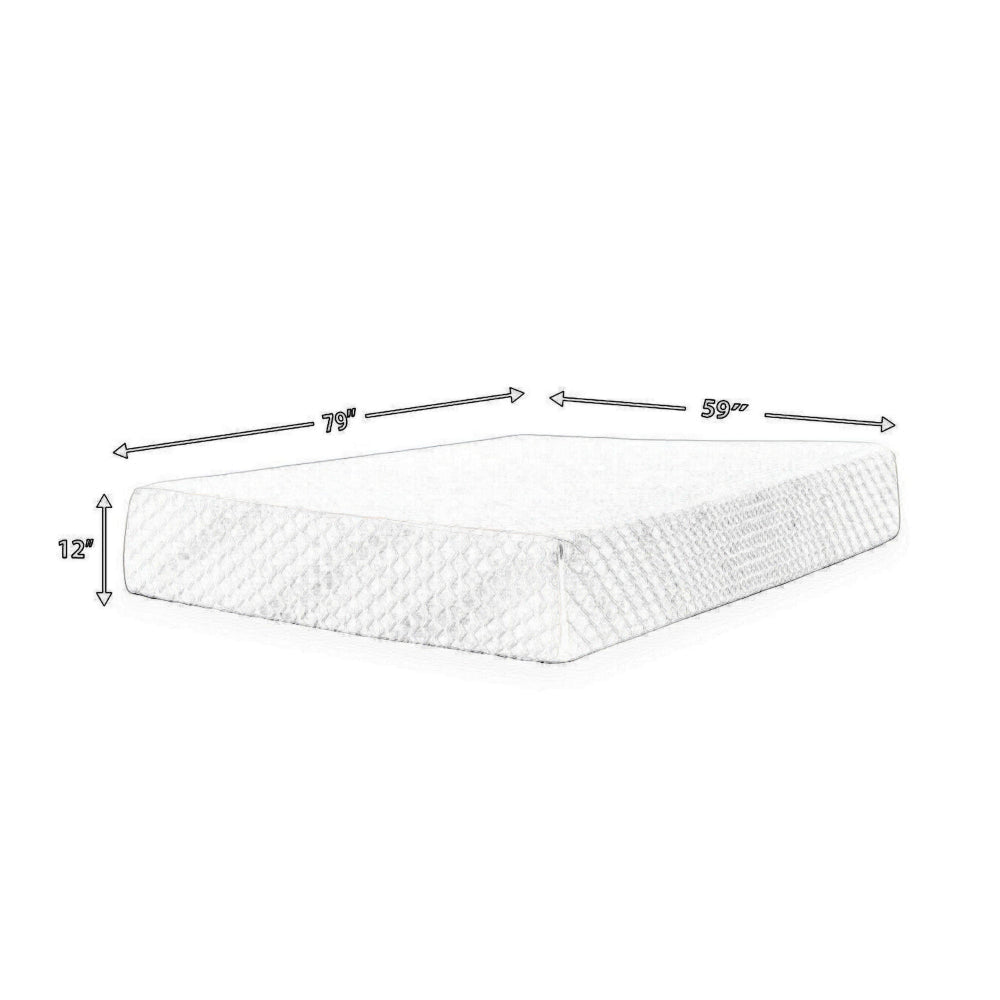 Ashley Jeny Queen Mattress | Cool Comfort Memory Foam | Stretch Cover 12’’