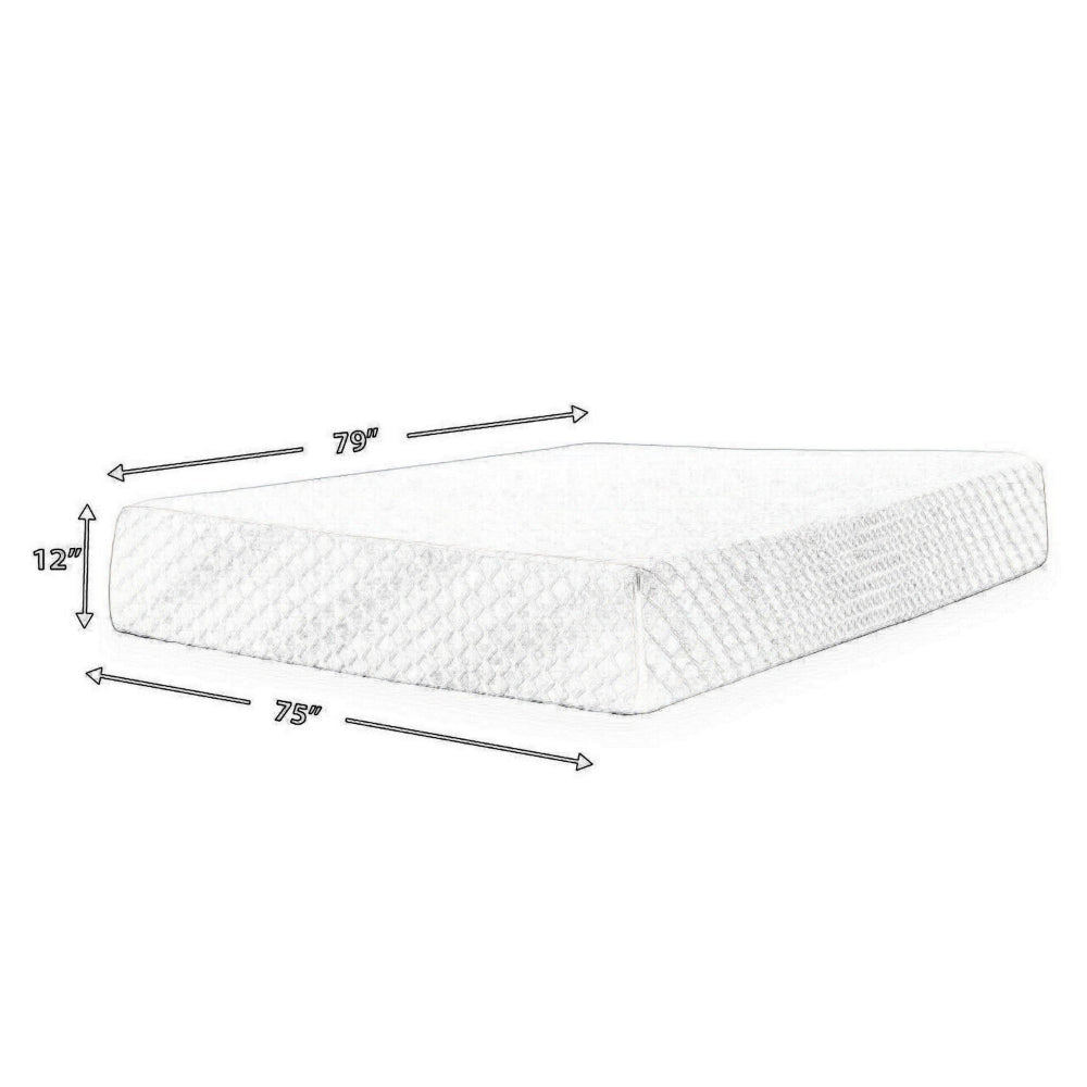 Ashley Jeny King Mattress | Cool Comfort Memory Foam | Stretch Cover 12’’
