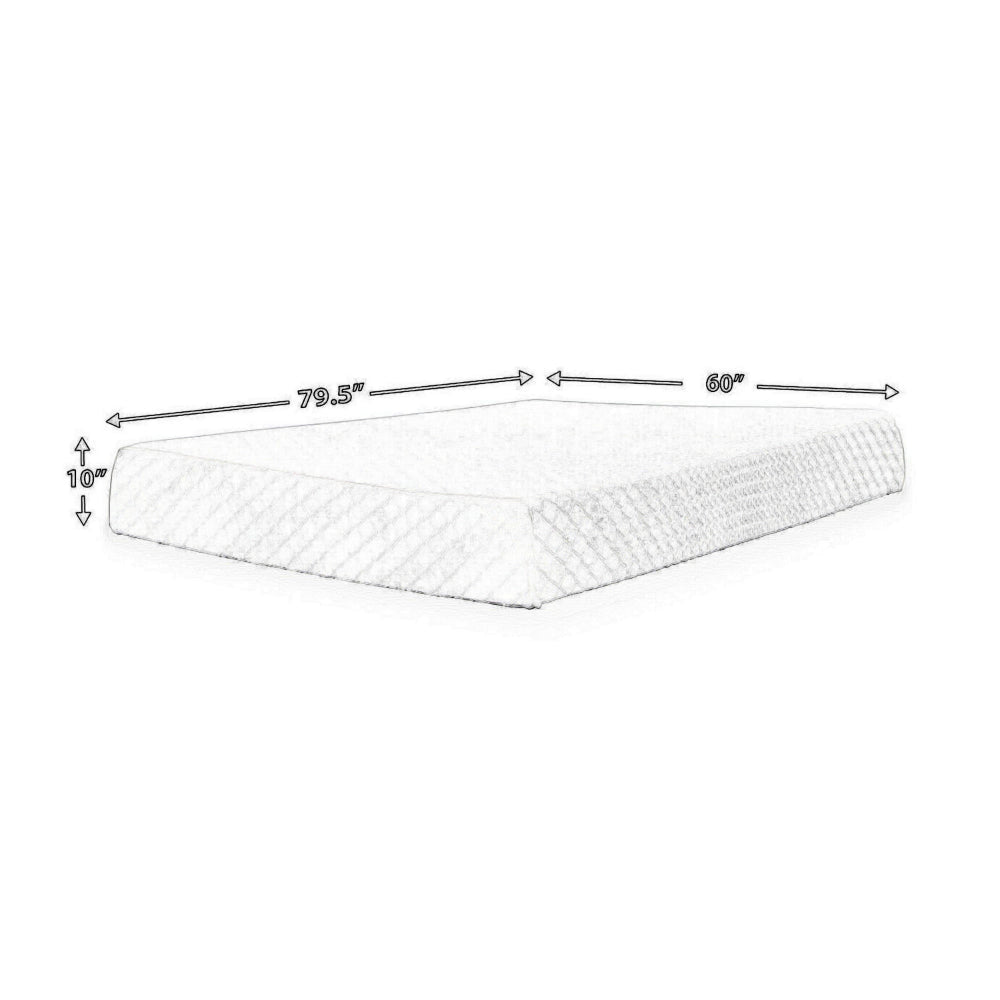 Ashley Jeny King Mattress | Firm Memory Foam | Stretch Cover | 10’’ Cooling