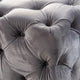Ottoman Bench | Button Tufted Gray Velvet | Soft Cushions | 51"