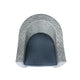 Nicki Outdoor Swivel Chair | Gray Rattan Wicker | Black Fabric Cushion
