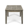 Bops Outdoor Square Side Table 20 Inch Gray Weather-Resistant Wood BM326900