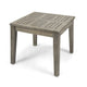 Bops Outdoor Square Side Table 20 Inch Gray Weather-Resistant Wood BM326900
