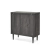 Raya Tall Dresser Chest | 3 Drawers and Rubberwood Legs | Modern Gray