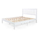 Danie Low Profile Queen Bed | Open Slat Headboard | White Acacia Wood