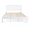 Danie Low Profile Queen Bed | Open Slat Headboard | White Acacia Wood