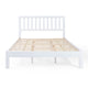 Danie Low Profile Queen Bed | Open Slat Headboard | White Acacia Wood