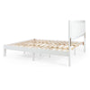 Danie Low Profile Queen Bed | Open Slat Headboard | White Acacia Wood