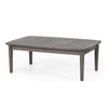 Roxy 2pc Outdoor Loveseat Coffee Table Set | Acacia Wood | Dark Gray