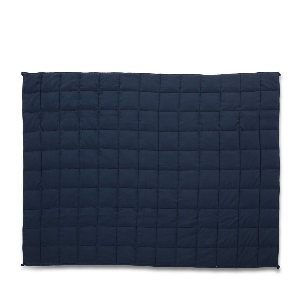 Blankie 20lbs Weighted Blanket 60 x 80 Cotton Multilayer Navy Blue